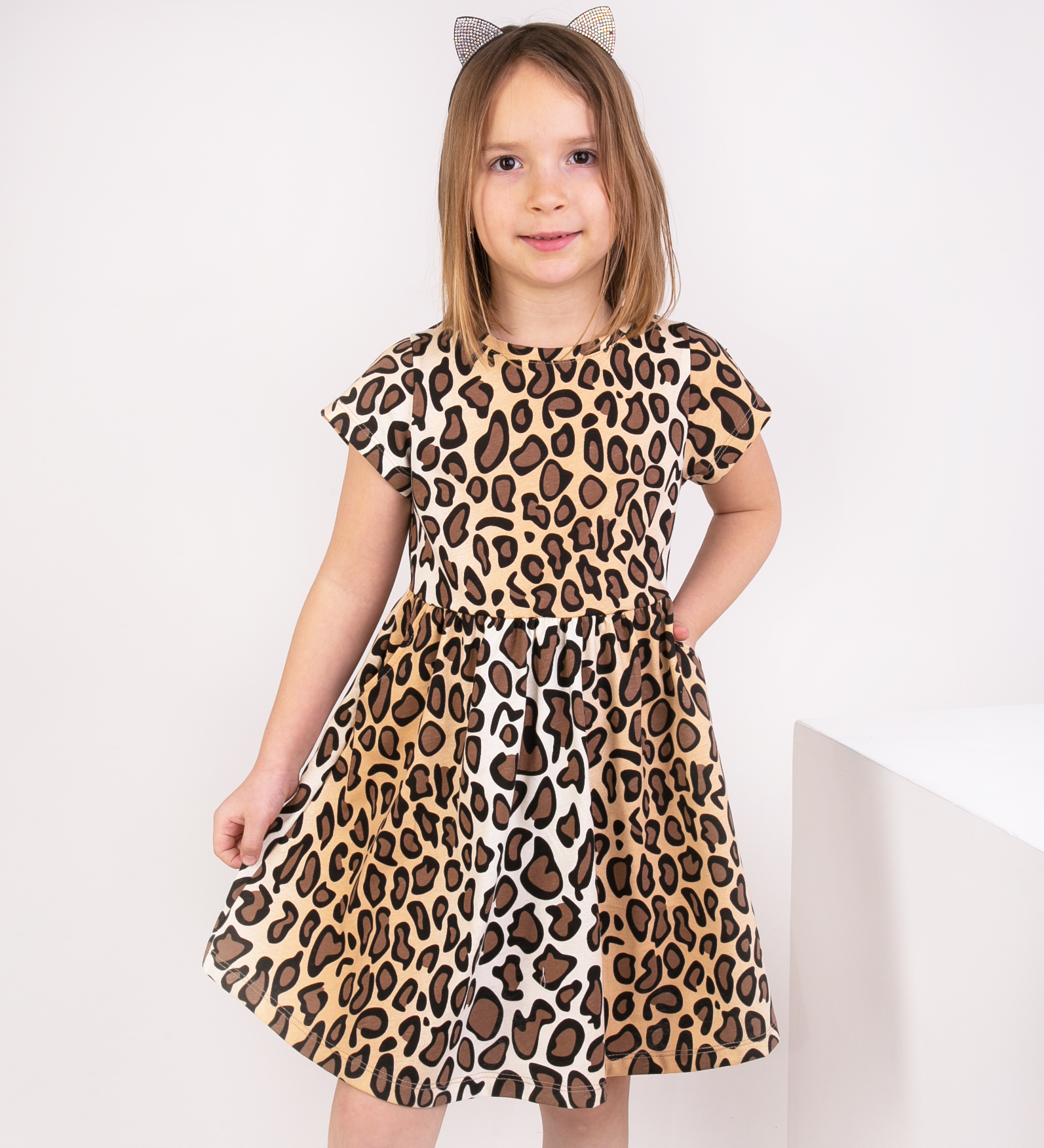 Платье 44 (26*32) леопард